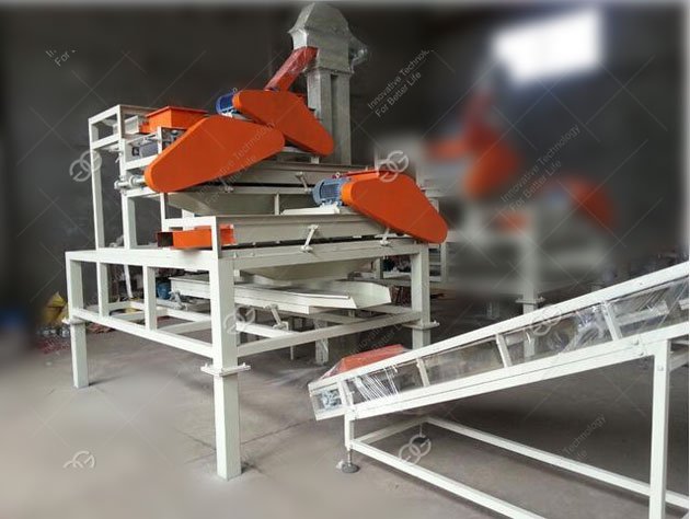 three stage almond shelling machine 