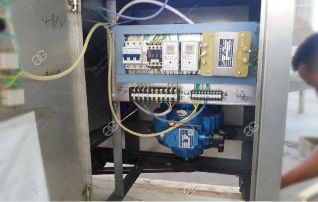 nut slice cutting machine detail