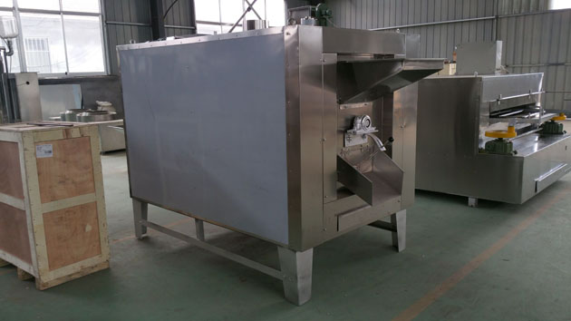 drum type nut roasting machine