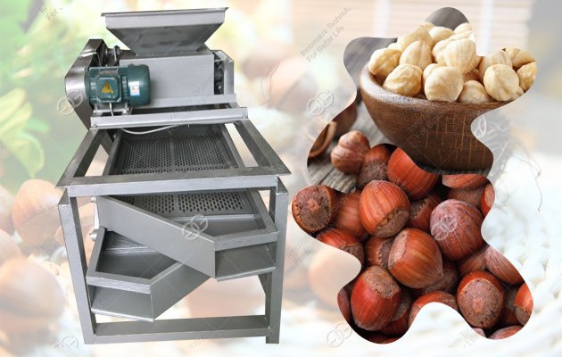 hazelnut shelling machine