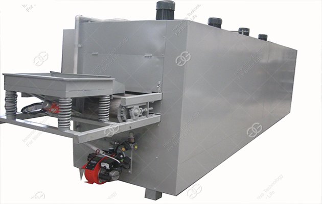 continuous cocoa beans roasting machine