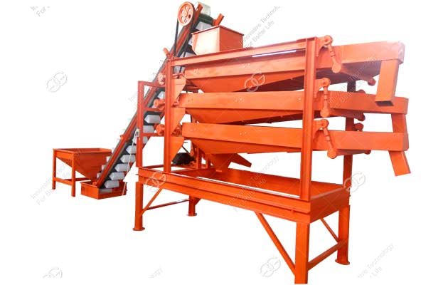 almond and hazelnut shelling machine
