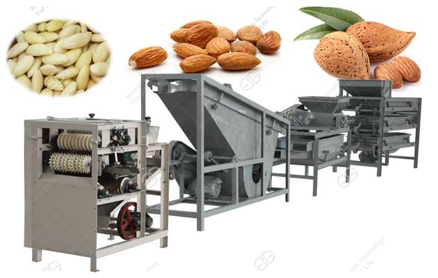 almond sheller line